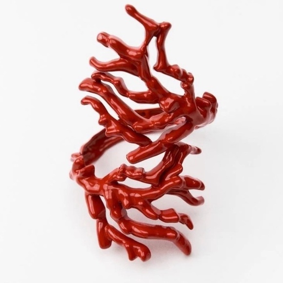 Zara women coral effect bracelet NWT - Picture 3 of 4